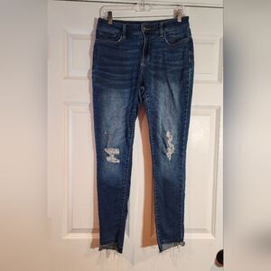 A.n.a Stretchy Distressed Jeggings Has Small Mark Size 10